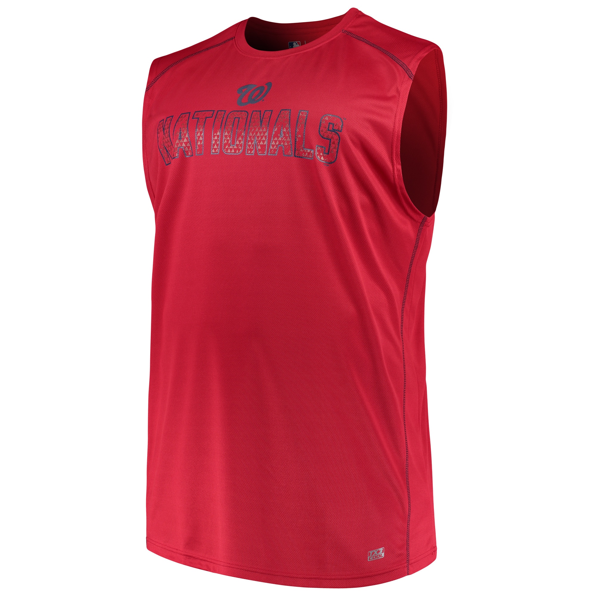 Men's Majestic Red Washington Nationals Big \u0026 Tall Legendary Strength Tank Top